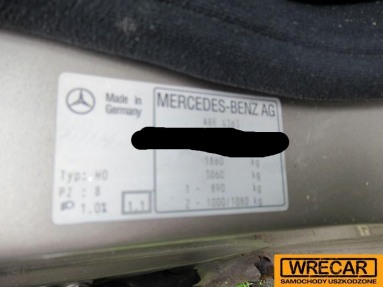 Купить Mercedes-Benz C 200 Kat. 202 Classic, 2.0, 1994 года с пробегом, цена 0 руб., id 10760