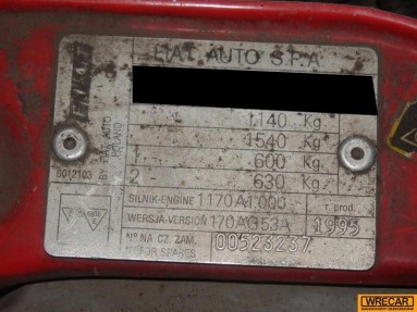 Купить Fiat Cinquecento, 0.9, 1995 года с пробегом, цена 0 руб., id 11401