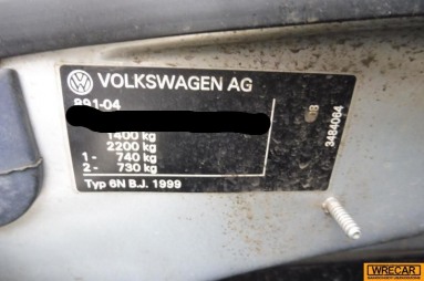 Купить Volkswagen Polo, 1.4, 1999 года с пробегом, цена 0 руб., id 11419