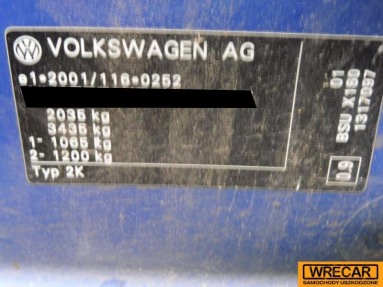 Купить Volkswagen  Caddy Caddy Diesel MR`05 E4 2.3t, 1.9, 2007 года с пробегом, цена 51834 руб., id 11837