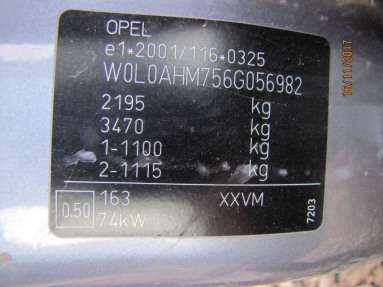Купить Opel Zafira, 1.9, 2006 года с пробегом, цена 184705 руб., id 14127
