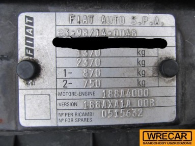 Купить Fiat Punto, 1.2, 1999 года с пробегом, цена 6436 руб., id 14708