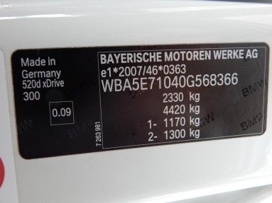 Купить BMW 5er 520d xDrive, 2.0, 2016 года с пробегом, цена 2366292 руб., id 14967
