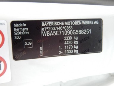 Купить BMW 5er 520d xDrive, 2.0, 2016 года с пробегом, цена 2674250 руб., id 15562