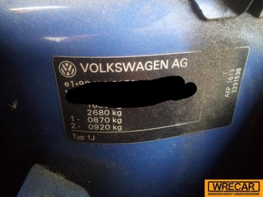 Купить Volkswagen Golf, 1.4, 2001 года с пробегом, цена 0 руб., id 16050