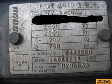 Купить Fiat Punto, 1.9, 2001 года с пробегом, цена 0 руб., id 18228
