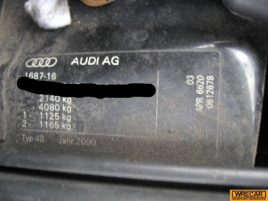 Купить Audi A6, 2.8, 2000 года с пробегом, цена 0 руб., id 18986