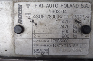 Купить Fiat Siena, 1.2, 2000 года с пробегом, цена 3183 руб., id 19145