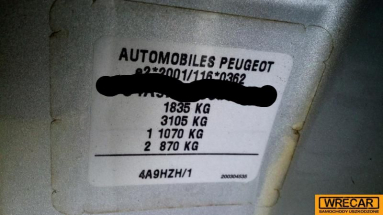 Купить Peugeot 308, 1.6, 2009 года с пробегом, цена 3183 руб., id 19328