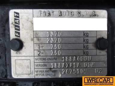 Купить Fiat Punto, 1.2, 2002 года с пробегом, цена 1592 руб., id 19339