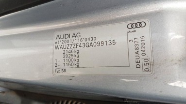 Купить AUDI A4 Avant [8W] 15-18 A4 2.0 TDI S tronic, 2.0, 2016 года с пробегом, цена 1024704 руб., id 20420