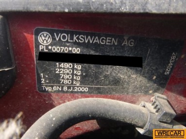 Купить Volkswagen Polo, 1.4, 2001 года с пробегом, цена 0 руб., id 9396