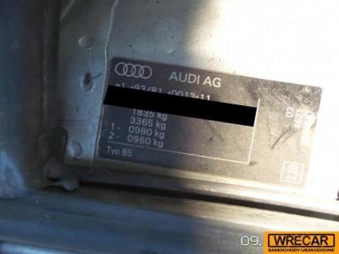 Купить Audi A4, 1.9, 1997 года с пробегом, цена 9689 руб., id 9633
