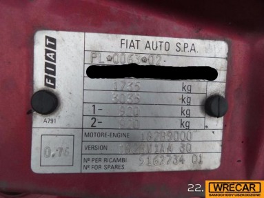Купить Fiat Brava, 1.9, 2001 года с пробегом, цена 0 руб., id 9974