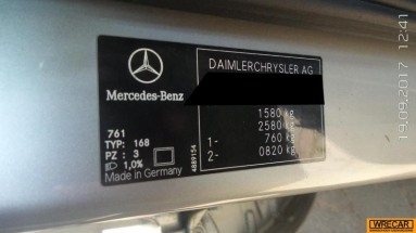 Купить Mercedes-Benz A 140 A 140 Kat.                MR`0, 1.4, 2003 года с пробегом, цена 0 руб., id 10000