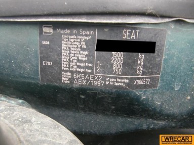 Купить SEAT Cordoba, 1.4, 1997 года с пробегом, цена 0 руб., id 10639